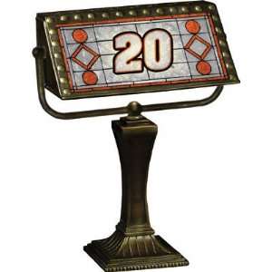  Tony Stewart Glass Bankers Lamp