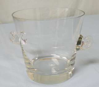 Tiffany crystal Ice bucket champagne cooler 6.5 inch Glass Excellent 