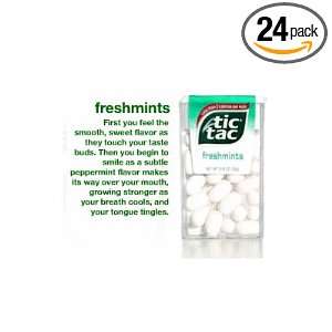 Tic Tac Freshmint 24 Packs:  Grocery & Gourmet Food