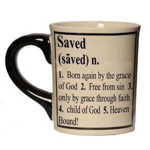   SAVED Inspirational Definition Ceramic Coffee Mug