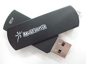   4GB 4 GB 4G USB 2.0 Flash Pen Drive Swivel Thumb Stick BLACK  