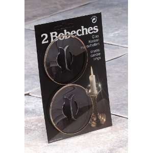  Biederman & Sons Gold Rim Bobeche, Set of 2