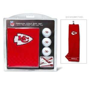  Kansas City Chiefs NFL Embroidered Towel/3 Ball/12 Tee Set 