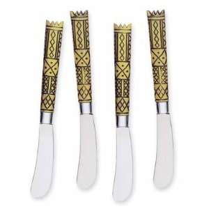  Shadow Wood Cheese Spreader Set of 4: Kitchen & Dining