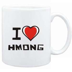  Mug White I love Hmong  Languages