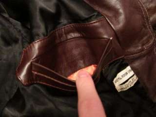 Vtg Monsieur Bernard Mens Leather Fight Club Belted Mod Blazer Jacket 