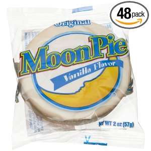 Chattanooga Bakery MoonPies, Single Decker Vanilla, 2 Ounce Pies (Pack 