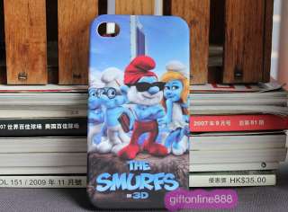 The smurfs Village Hard Cover for iPhone 4G back case 7  