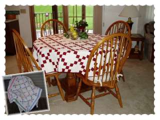 Patch Round Quilted Tablecloth + Crib Quilt PATTERN  