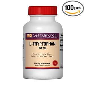  L Tryptophan   500 mg, 90 Vegetarian Capsules Health 