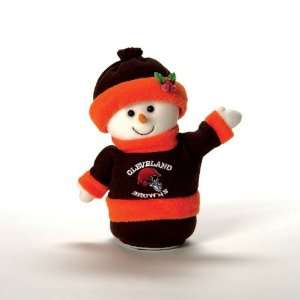 NFL Cleveland Browns Plush Animated Musical Christmas Snowman 