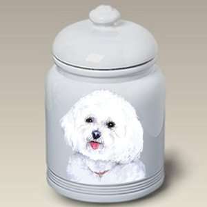 Bichon Frise Dog Cookie Jar by Barbara Van Vliet