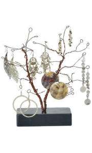 JEWELRY WIRE TREE EARRING DISPLAY BENDABLE STAND HOLDER  