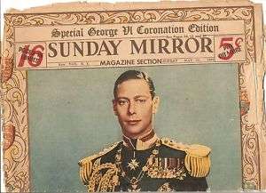 1937 King George VI Coronation Edition Kings Speech  