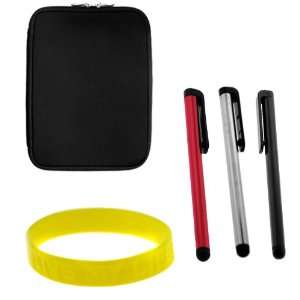   Silver + Black + Red ) With FREE Yellow Universal Wristband   Live my