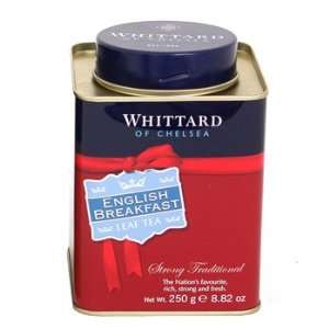 Whittard Black Tea English Breakfast Loose Leaf Tea Tin / 250g / 8.8oz 