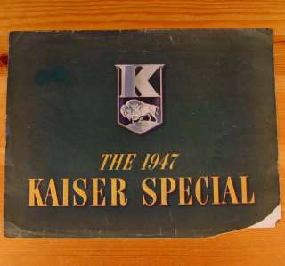 1947 Kaiser Special Fold Out Brochure Willow Run Henry  