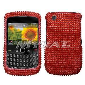  Blackberry 8520 Red Diamante Protector Cover Everything 
