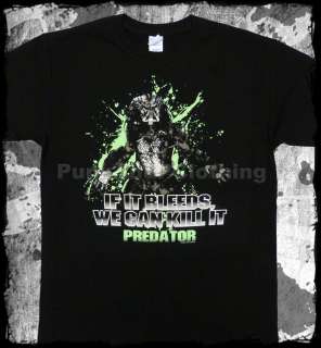 Predator   If it Bleeds We Can Kill It   official t shirt   FAST 