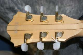   body maple top maple neck ak custom set in frets large fretboard bound