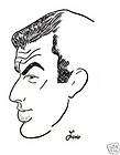 Brown Derby Caricature of Gregory Peck by Jack Lane