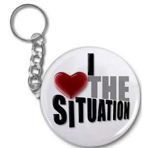  HEART the SITUATION Jersey Shore Fan 2.25 Button Style Key 