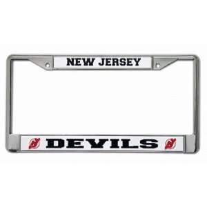  New Jersey Devils Chrome License Plate Frame : Sports 