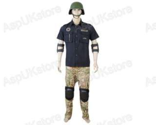 Military Soft Knee&Elbow Protective Pad Pads Set Black AG  