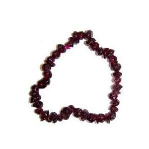  Garnet Chipped Gemstone Bracelet 