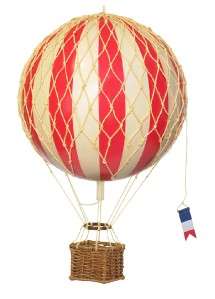 Red Travels Light 7 Hot Air Balloon Model Decorative Hanging Aviation 