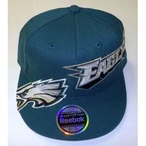  Philadelphia Eagles 210 Fitted Flex Flat Bill Reebok Hat 