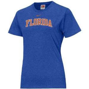   Nike Florida Gators Royal Blue Heather Crew T shirt: Sports & Outdoors