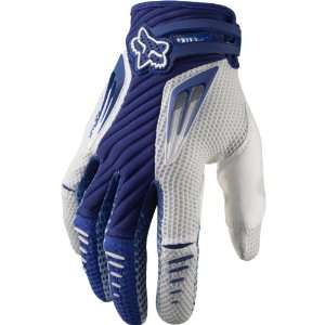   Off Road/Dirt Bike Motorcycle Gloves   Blue/White / Large: Automotive