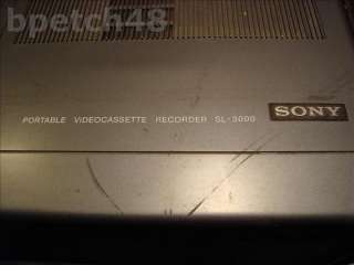 SONY BETAMAX PORTABLE RECORDER SL 3000 & TUNER TT 3000  