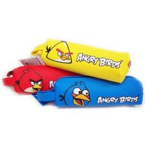   : Angry Birds Round Pencil Case  red or blue or yellow: Toys & Games