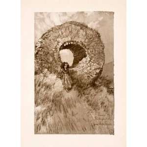 1918 Print George Wharton Edwards Thann Costume Oeuil Sorciere Eye 