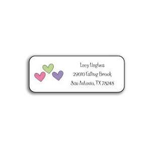 personalized address labels   hearts are wild 