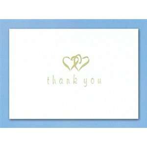  Linked Heart Gold Thank You Cards: Everything Else
