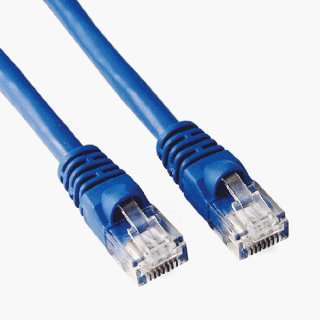  7ft Blue Cat 5E Patch Cable, Molded: Electronics