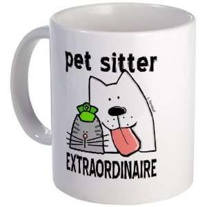  Pet Sitter Extraordinaire Funny Mug by CafePress: Kitchen 