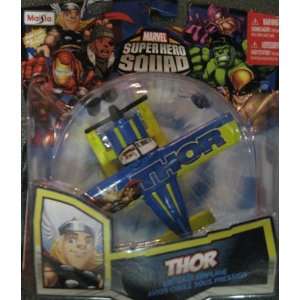   Super Hero Squad THOR Sky Squadies Die Cast Airplane: Toys & Games