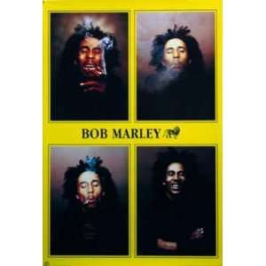  Bob Marley Four Pics Yellow    Print