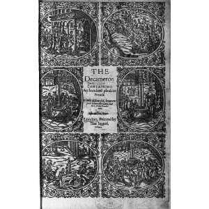Title Page,Boccaccios Decameron,1620,English edition,illustration 