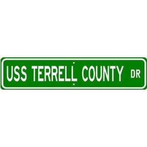  USS TERRELL COUNTY LST 1157 Street Sign   Navy Sports 