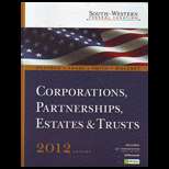 South Western Federal Taxation : Corporations, .. 2012   With CD 12 