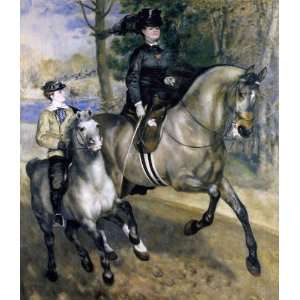 Oil Painting Ride in the Bois de Boulogne (Madame Henriette Darras)