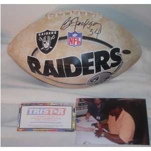  Bo Jackson Signed Football   Tristar