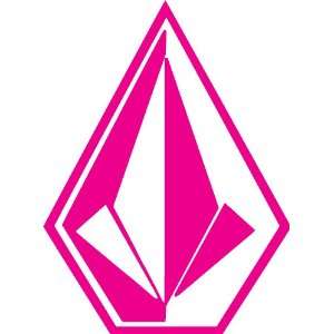 Volcom Sticker   Hot Pink 24 inch   Youth Against Establishment decal 