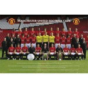  Manchester United Team Poster 08/09