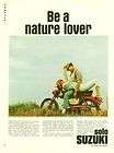   MOTORCYCLE~Be A Nature Lover~Young Couple Make Out~Field​~Print Ad